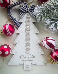 Teacher Class Name Ornament