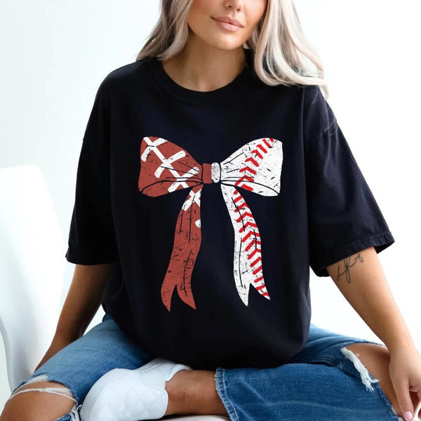 Dual Sports Ball Bow Tee