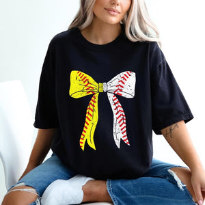 Dual Sports Ball Bow Tee