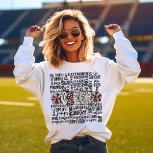 YOUTH Cheer Word Art Tee or Sweatshirt