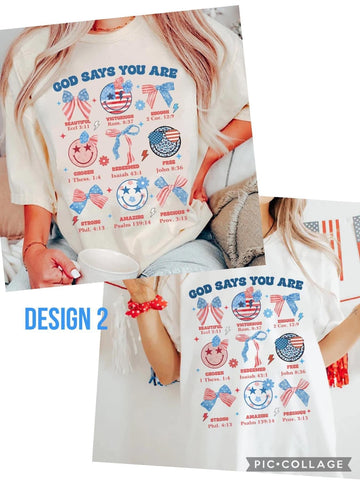 YOUTH AND TODDLER Patriotic Tees - Group 1 - Made to Order