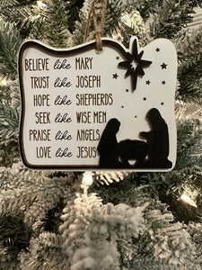 "Be Like" ornament