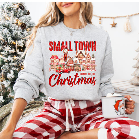 Small Town Christmas CUSTOM shirts.    ETA 7-10 business days